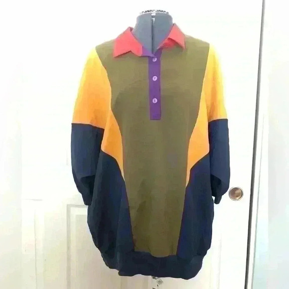 VTG ROAMANS 90S COLORFUL SHIRT WOMEN 2X - Picture 1 of 6